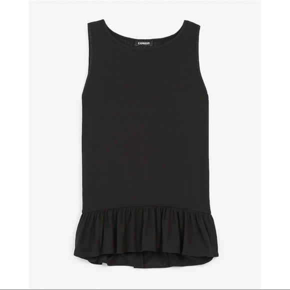 EXPRESS Relaxed Peplum Tank - Picture 3 of 12